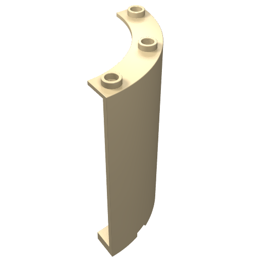 LEGO 30562 Cylinder Quarter 4 x 4 x 6 in Tan - Authentic LEGO Part