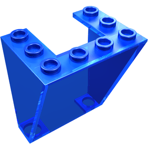LEGO 4872 Windscreen 3 x 4 x 4 Inverted in Trans-Dark Blue - Authentic LEGO Part
