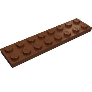 LEGO 3034 Plate 2 x 8 in Reddish Brown - Authentic LEGO Part