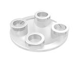 LEGO 2654 Plate, Round 2 x 2 with Rounded Bottom (Boat Stud) in Trans-Clear - Authentic LEGO Part