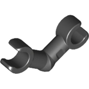 LEGO 93609 Arm Skeleton, Bent with Clips (Horizontal Grip) in Black - Authentic LEGO Part