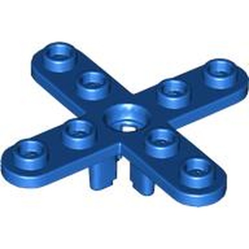 LEGO 2479 Propeller 4 Blade 5 Diameter with Rounded Ends and Open Hub in Blue - Authentic LEGO Part