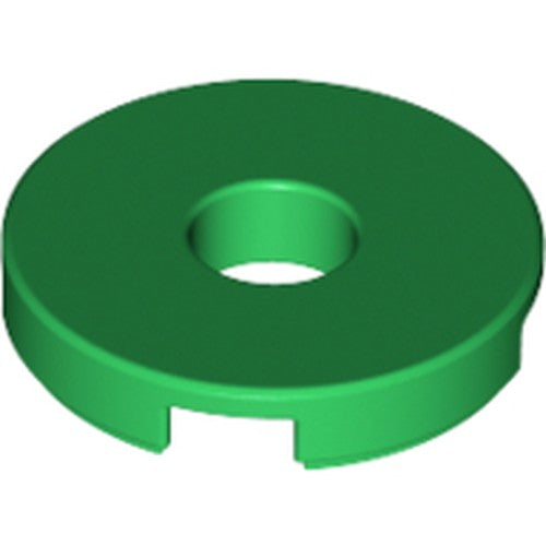 LEGO 15535 Tile, Round 2 x 2 with Hole in Green - Authentic LEGO Part