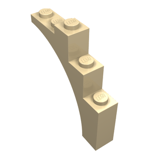 LEGO 2339 Arch 1 x 5 x 4 - Continuous Bow in Tan - Authentic LEGO Part