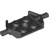 LEGO 6157 Plate, Modified 2 x 2 with Wheels Holder Wide and Hole in Black - Authentic LEGO Part