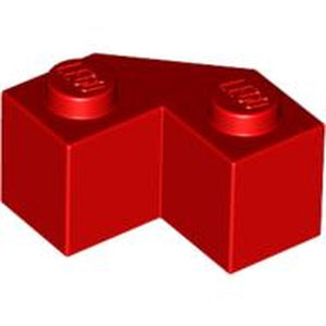 LEGO 87620 Brick, Modified Facet 2 x 2 in Red - Authentic LEGO Part