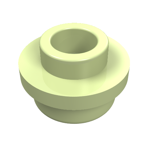 LEGO 85861 Plate, Round 1 x 1 with Open Stud in Yellowish Green - Authentic LEGO Part