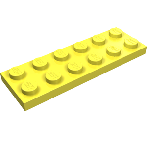 LEGO 3795 Plate 2 x 6 in Bright Light Yellow - Authentic LEGO Part
