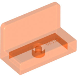 LEGO 4865b Panel 1 x 2 x 1 with Rounded Corners in Trans-Neon Orange - Authentic LEGO Part