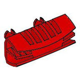 LEGO 30622 Vehicle, Grille 1 x 4 with 2 Pins in Red - Authentic LEGO Part