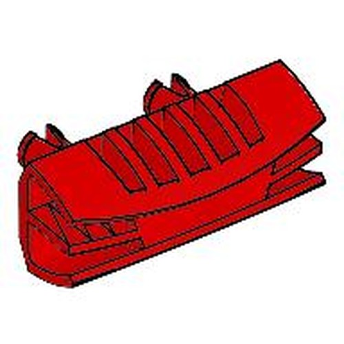 LEGO 30622 Vehicle, Grille 1 x 4 with 2 Pins in Red - Authentic LEGO Part