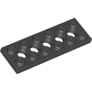 LEGO 32001 Technic, Plate 2 x 6 with 5 Holes in Black - Authentic LEGO Part