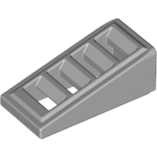 LEGO 61409 Slope 18 2 x 1 x 2/3 with Grille in Light Bluish Gray - Authentic LEGO Part