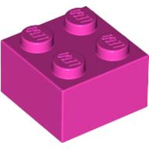 LEGO 3003 Brick 2 x 2 in Dark Pink - Authentic LEGO Part