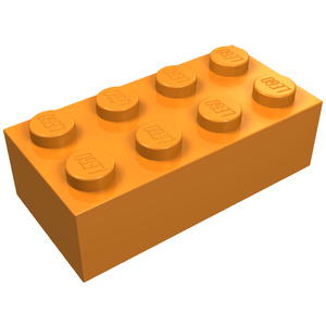 LEGO 3001 Brick 2 x 4 in Orange - Authentic LEGO Part