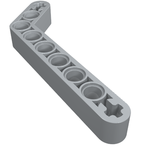 LEGO 32271 Technic, Liftarm, Modified Bent Thick 1 x 9 (7 - 3) in Light Bluish Gray - Authentic LEGO Part