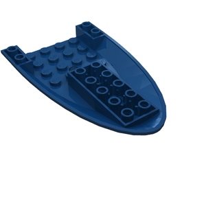 LEGO 87611 Aircraft Fuselage Forward Bottom Curved 6 x 10 with 3 Holes in Dark Blue - Authentic LEGO Part