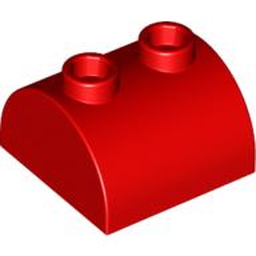 LEGO 30165 Slope, Curved 2 x 2 Double with 2 Hollow Studs in Red - Authentic LEGO Part