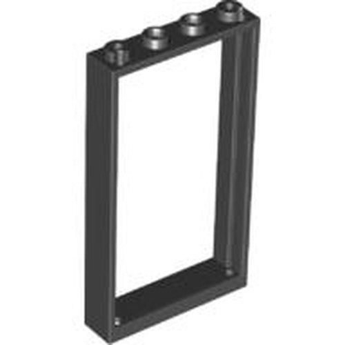 LEGO 60596 Door, Frame 1 x 4 x 6 with 2 Holes on Top and Bottom in Black - Authentic LEGO Part