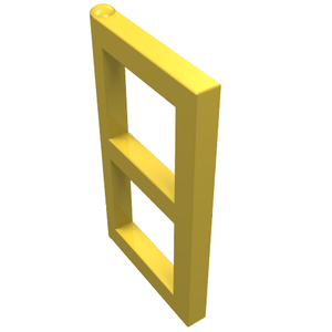 LEGO 3854 Pane for Window 1 x 2 x 3 in Yellow - Authentic LEGO Part