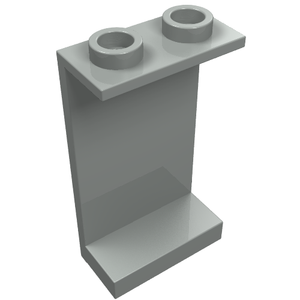 LEGO 2362b Panel 1 x 2 x 3 - Hollow Studs in Light Gray - Authentic LEGO Part