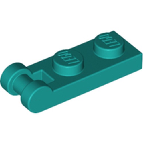 LEGO 60478 Plate, Modified 1 x 2 with Bar Handle on End in Dark Turquoise - Authentic LEGO Part