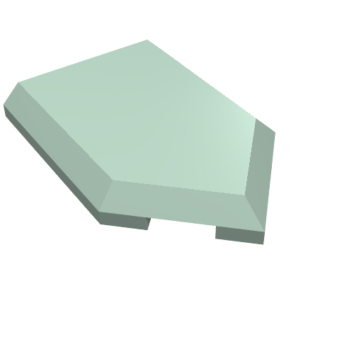 LEGO 22385 Tile, Modified 2 x 3 Pentagonal in Sand Green - Authentic LEGO Part