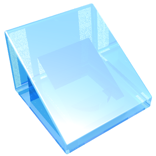 LEGO 54200 Slope 30 1 x 1 x 2/3 in Trans-Medium Blue - Authentic LEGO Part