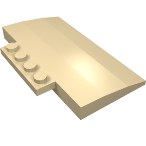 LEGO 15625 Slope, Curved 5 x 8 x 2/3 with 4 Studs in Tan - Authentic LEGO Part