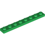 LEGO 3460 Plate 1 x 8 in Green - Authentic LEGO Part