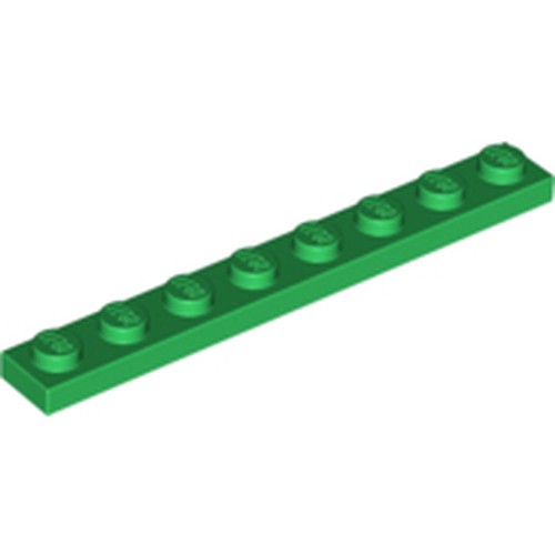 LEGO 3460 Plate 1 x 8 in Green - Authentic LEGO Part