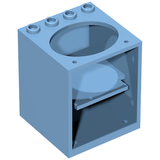 LEGO 6197 Container, Cupboard 4 x 4 x 4 with Elliptical Hole for Sink - Main Product Image