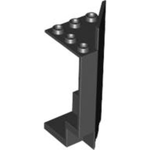 LEGO 2345 Panel 3 x 3 x 6 Corner Wall in Black - Authentic LEGO Part