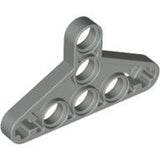 LEGO 2905 Technic, Liftarm, Modified Triangle Thin 3 x 5 with Full Supports in Light Gray - Authentic LEGO Part