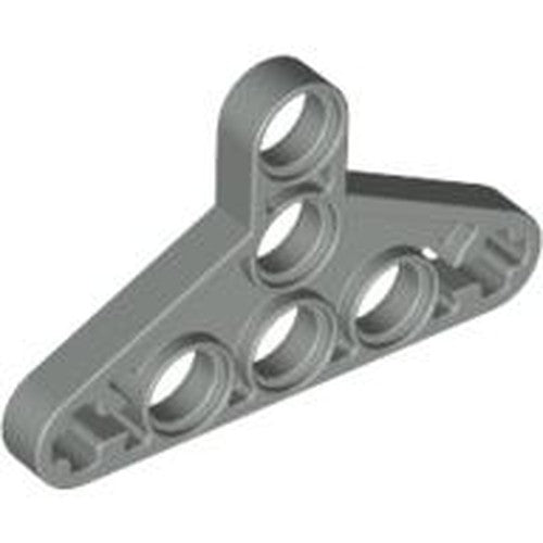 LEGO 2905 Technic, Liftarm, Modified Triangle Thin 3 x 5 with Full Supports in Light Gray - Authentic LEGO Part
