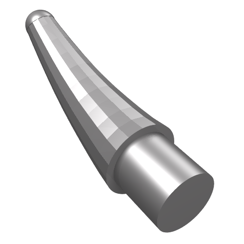 LEGO 53451 Barb / Claw / Horn / Tooth - Small in Flat Silver - Authentic LEGO Part