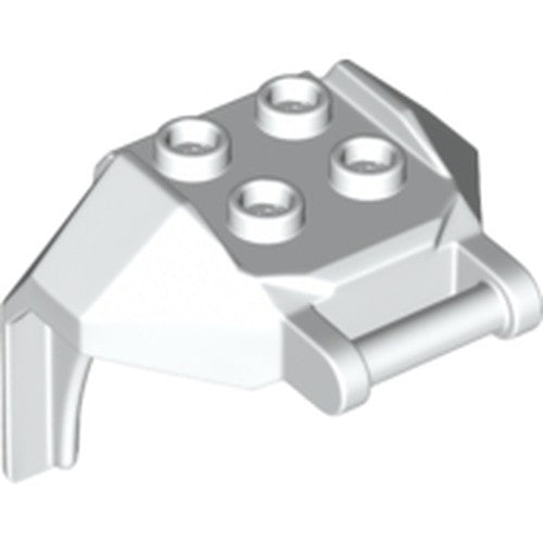 LEGO 27167 Large Figure Armor, Chest with 4 Studs and Bar Handle in White - Authentic LEGO Part