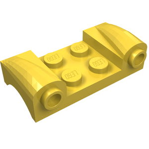 LEGO 93590 Vehicle, Mudguard 2 x 4 with Headlights and Curved Fenders in Yellow - Authentic LEGO Part