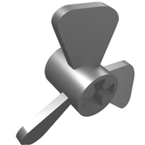 LEGO 6041 Propeller 3 Blade 3 Diameter with Axle Hole in Flat Silver - Authentic LEGO Part