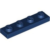 LEGO 3710 Plate 1 x 4 in Dark Blue - Authentic LEGO Part