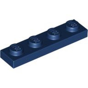 LEGO 3710 Plate 1 x 4 in Dark Blue - Authentic LEGO Part