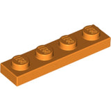 LEGO 3710 Plate 1 x 4 in Orange - Authentic LEGO Part