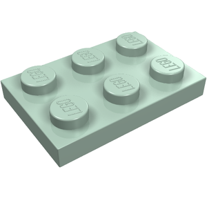 LEGO 3021 Plate 2 x 3 in Sand Green - Authentic LEGO Part