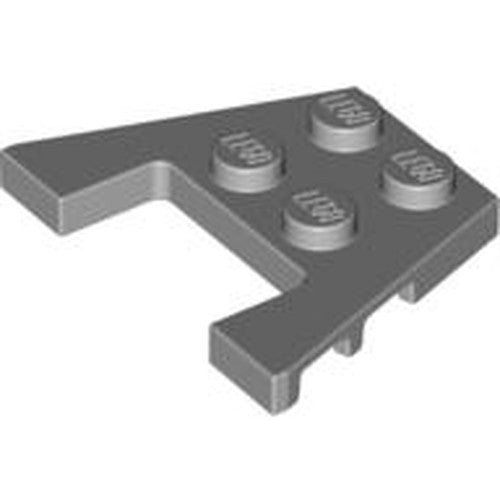 LEGO 48183 Wedge, Plate 3 x 4 with Stud Notches in Bright Light Yellow - Authentic LEGO Part