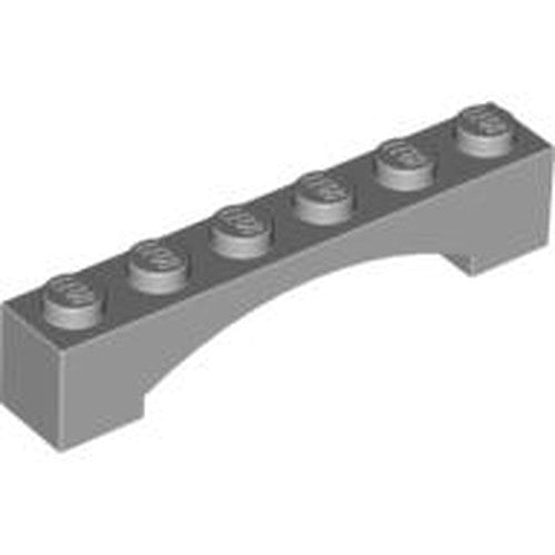 LEGO 92950 Arch 1 x 6 Raised Arch in Light Bluish Gray - Authentic LEGO Part