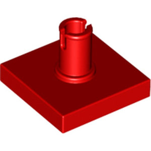 LEGO 2460 Tile Special 2 x 2 with Top Pin [Squared Holes] in Red - Authentic LEGO Part