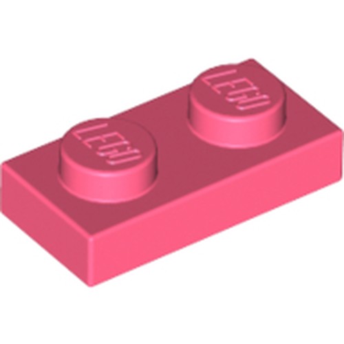 LEGO 3023 Plate 1 x 2 in Coral - Authentic LEGO Part