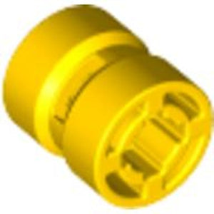 LEGO 30027b Wheel  8mm D. x 9mm for Slicks, Hole Notched for Wheels Holder Pin in Yellow - Authentic LEGO Part