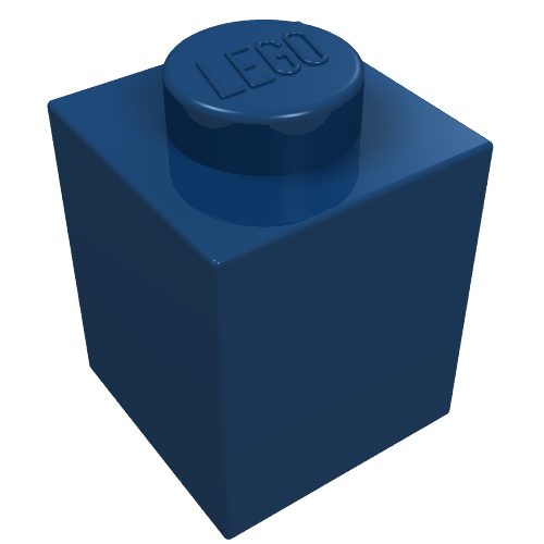 LEGO 3005 Brick 1 x 1 in Dark Blue - Authentic LEGO Part