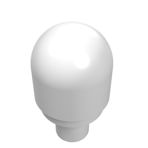 LEGO 58176 Bar with Light Bulb Cover (Bionicle Barraki Eye) in White - Authentic LEGO Part